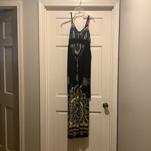 Snap Halter Maxi Dress